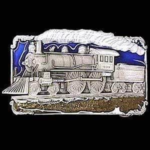 Sports Jewelry & Accessories Sports Accessories - Steam Engine Enameled Belt Buckle JM Sports-7