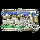 Sports Jewelry & Accessories Sports Accessories - Steam Locomotive Enameled Belt Buckle JM Sports-7