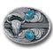 Sports Jewelry & Accessories Sports Accessories - Stones with Buffalo Skull Enameled Belt Buckle JM Sports-7