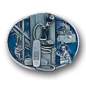 Sports Jewelry & Accessories Sports Accessories - Telephone Worker Enameled Belt Buckle JM Sports-7