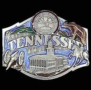 Sports Jewelry & Accessories Sports Accessories - Tennessee Enameled Belt Buckle JM Sports-7