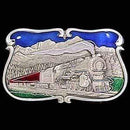 Sports Jewelry & Accessories Sports Accessories - Train in the Mountains Enameled Belt Buckle JM Sports-7