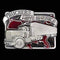 Sports Jewelry & Accessories Sports Accessories - Truckers Move America Enameled Belt Buckle JM Sports-7