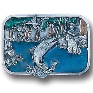 Sports Jewelry & Accessories Sports Accessories - Wading Fisherman Enameled Belt Buckle JM Sports-7
