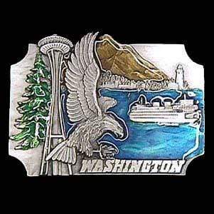 Sports Jewelry & Accessories Sports Accessories - Washington Eagle Enameled Belt Buckle JM Sports-7