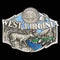 Sports Jewelry & Accessories Sports Accessories - West Virginia State Seal Enameled Belt Buckle JM Sports-7