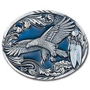 Sports Jewelry & Accessories Sports Accessories - Western Eagle/Feathers Enameled Belt Buckle JM Sports-7