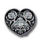 Sports Jewelry & Accessories Sports Accessories - Western Heart (Diamond Cut) Enameled Belt Buckle JM Sports-7