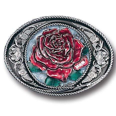 Sports Jewelry & Accessories Sports Accessories - Western Rose Enameled Belt Buckle JM Sports-7