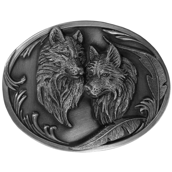 Sports Jewelry & Accessories Sports Accessories - Wolves Antiqued Belt Buckle JM Sports-7