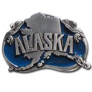 Sports Jewelry & Accessories Sports Jewelry & AccessoriesSports Accessories - Alaska State Enameled Belt Buckle JM Sports-7