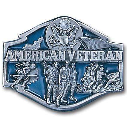 Sports Jewelry & Accessories Sports Jewelry & AccessoriesSports Accessories - American Veteran Enameled Belt Buckle JM Sports-7