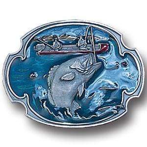Sports Jewelry & Accessories Sports Jewelry & AccessoriesSports Accessories - Bass Fishing Enameled Belt Buckle JM Sports-7