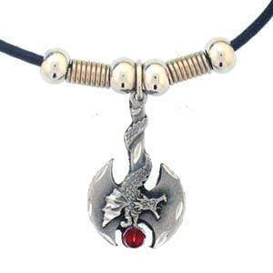 Sports Jewelry & Accessories Sports Jewelry & AccessoriesSports Accessories - Battle Ax with Dragon Adjustable Cord Necklace JM Sports-7