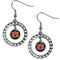 NCAA - Auburn Tigers Rhinestone Hoop Earrings