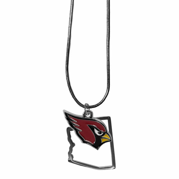 Sports Jewelry NFL - Arizona Cardinals State Charm Necklace JM Sports-7