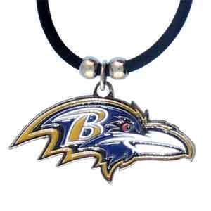 Sports Jewelry NFL - Baltimore Ravens Rubber Cord Necklace JM Sports-7