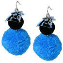 Sports Jewelry NFL - Carolina Panthers Pom Pom Earrings JM Sports-7
