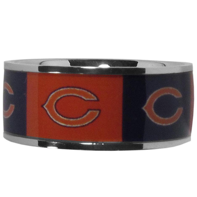 Sports Jewelry NFL - Chicago Bears Steel Inlaid Ring Size 10 JM Sports-7