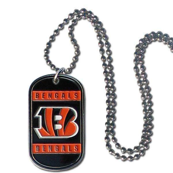 Sports Jewelry NFL - Cincinnati Bengals Tag Necklace JM Sports-7