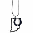 Sports Jewelry NFL - Indianapolis Colts State Charm Necklace JM Sports-7