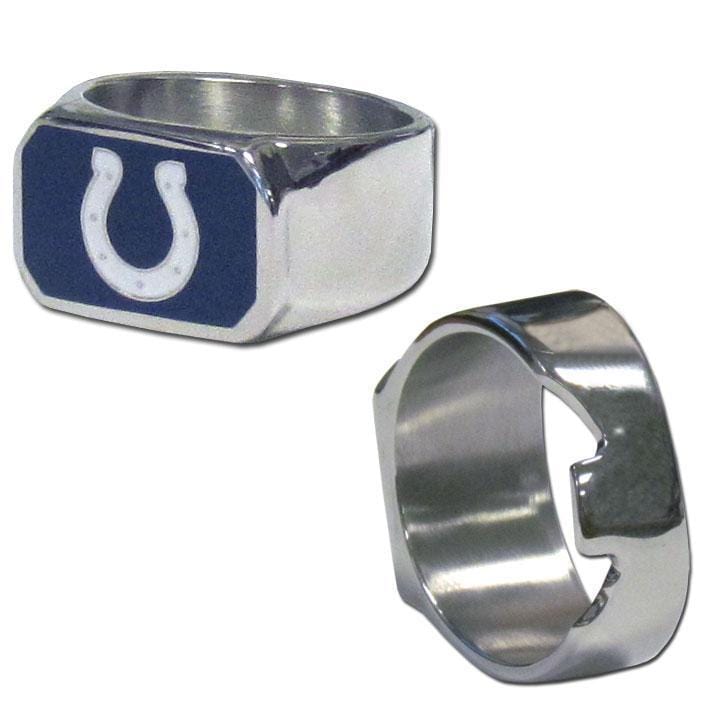 Sports Jewelry NFL - Indianapolis Colts Steel Ring JM Sports-7