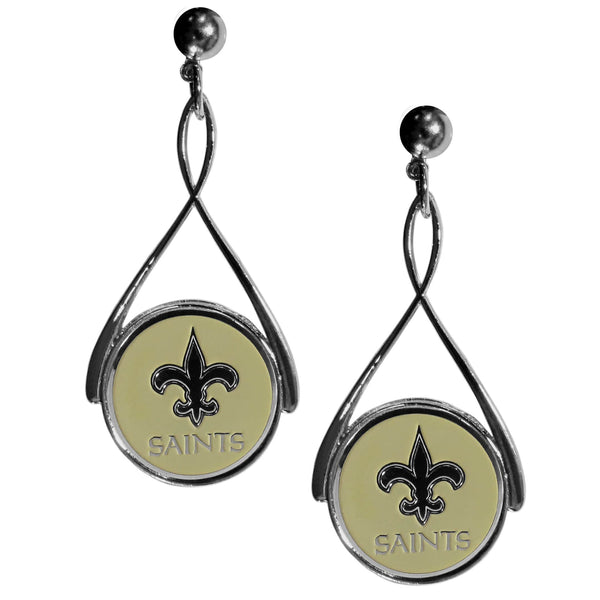 Sports Jewelry NFL - New Orleans Saints Tear Drop Earrings JM Sports-7