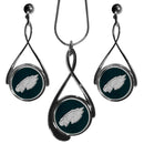 Sports Jewelry NFL - Philadelphia Eagles Tear Drop Jewelry Set JM Sports-7