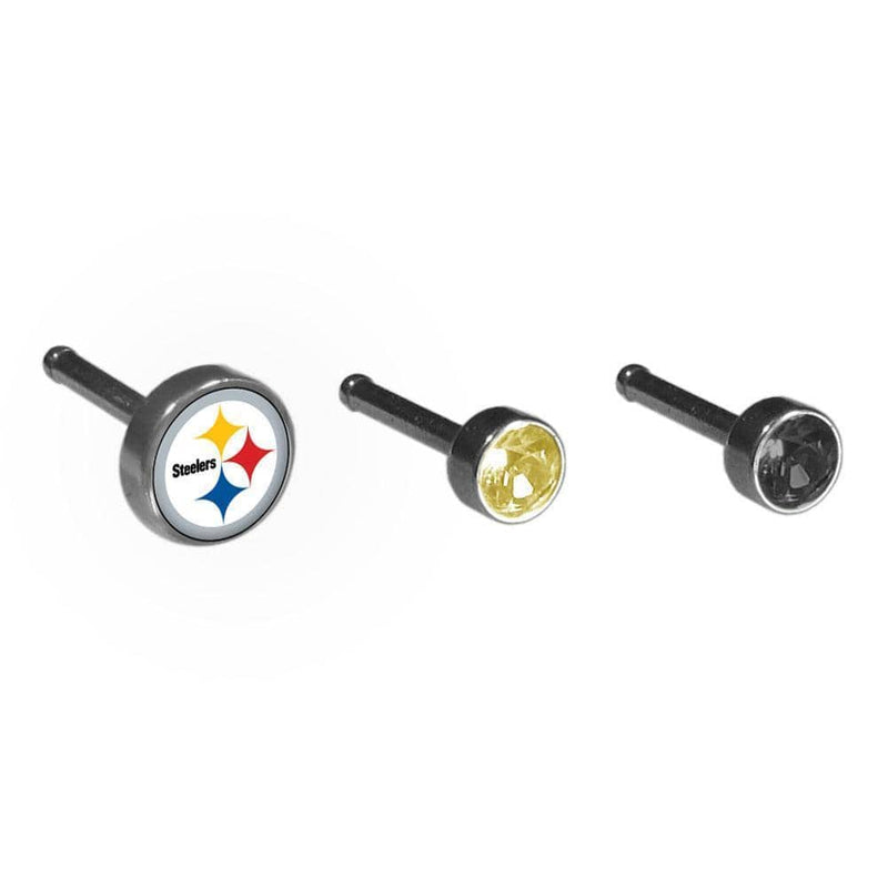Sports Jewelry NFL - Pittsburgh Steelers Nose Bone Stud Set of 3 JM Sports-7