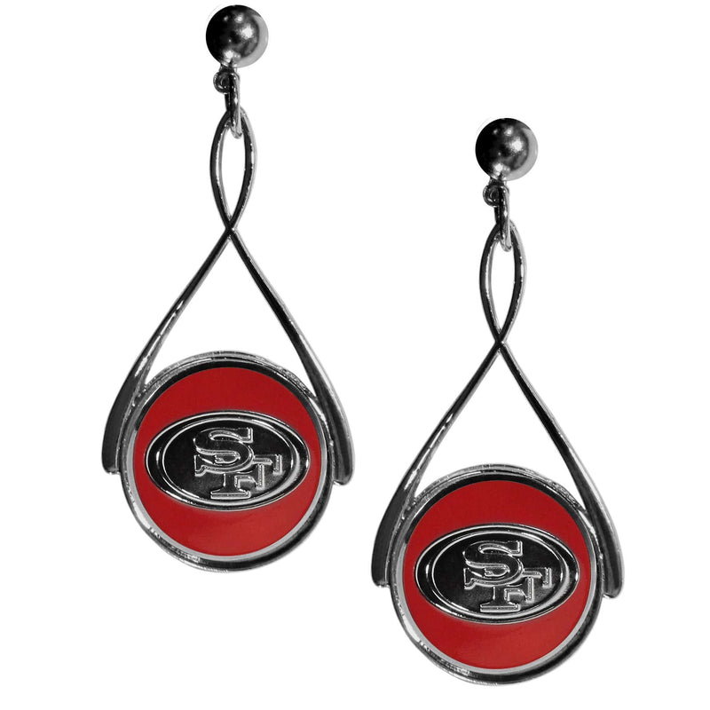 Sports Jewelry NFL - San Francisco 49ers Tear Drop Earrings JM Sports-7