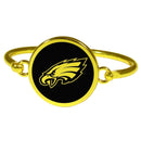 Sports Jewelry Philadelphia Eagles Gold Tone Bangle Bracelet JM Sports-7