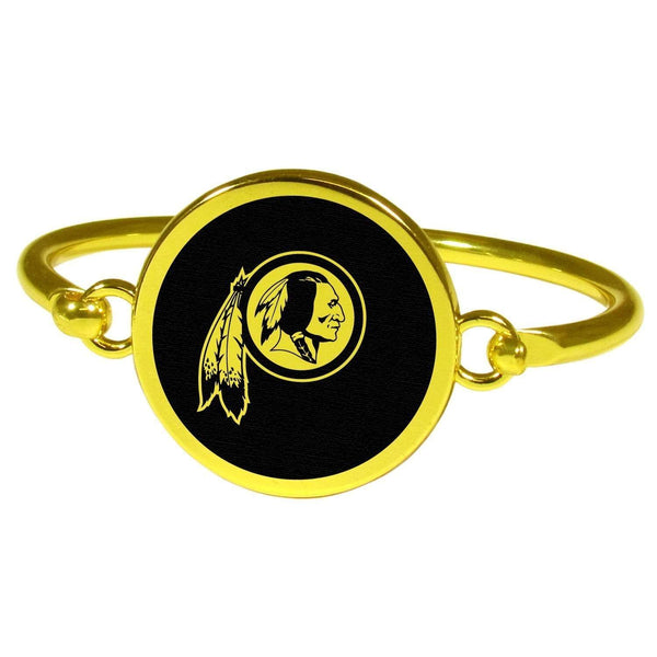 Sports Jewelry Washington Redskins Gold Tone Bangle Bracelet JM Sports-7