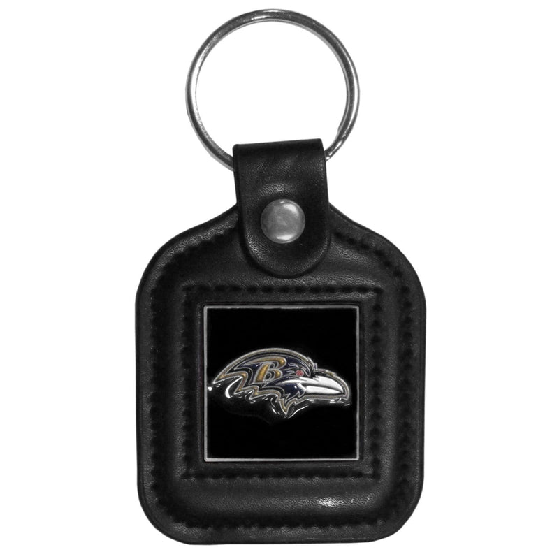 Sports Key Chain NFL - Baltimore Ravens Square Leatherette Key Chain JM Sports-7