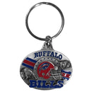 Sports Key Chain NFL - Buffalo Bills Oval Carved Metal Key Chain JM Sports-7