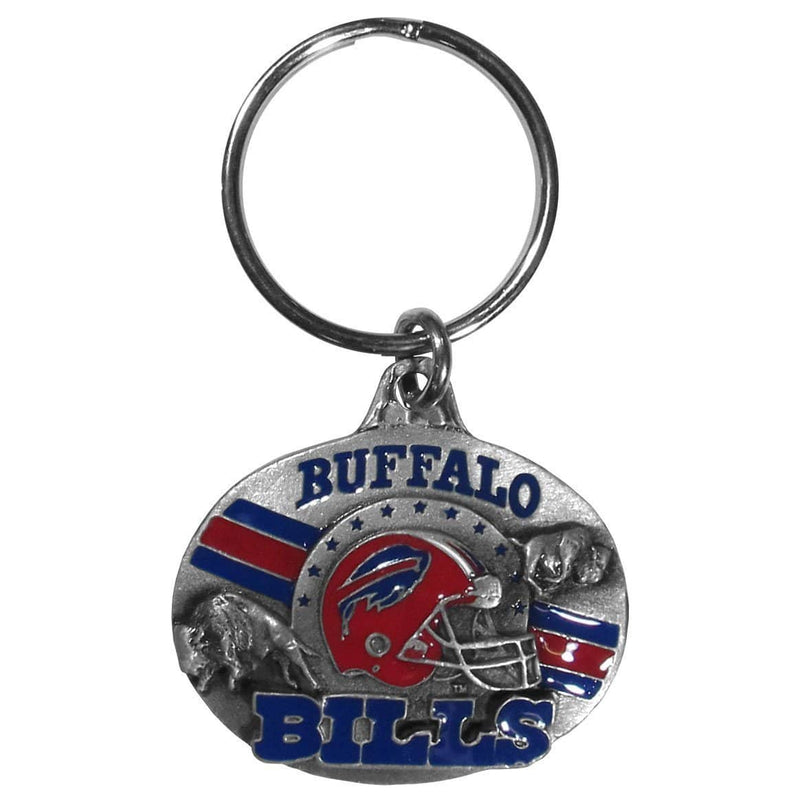 Sports Key Chain NFL - Buffalo Bills Oval Carved Metal Key Chain JM Sports-7