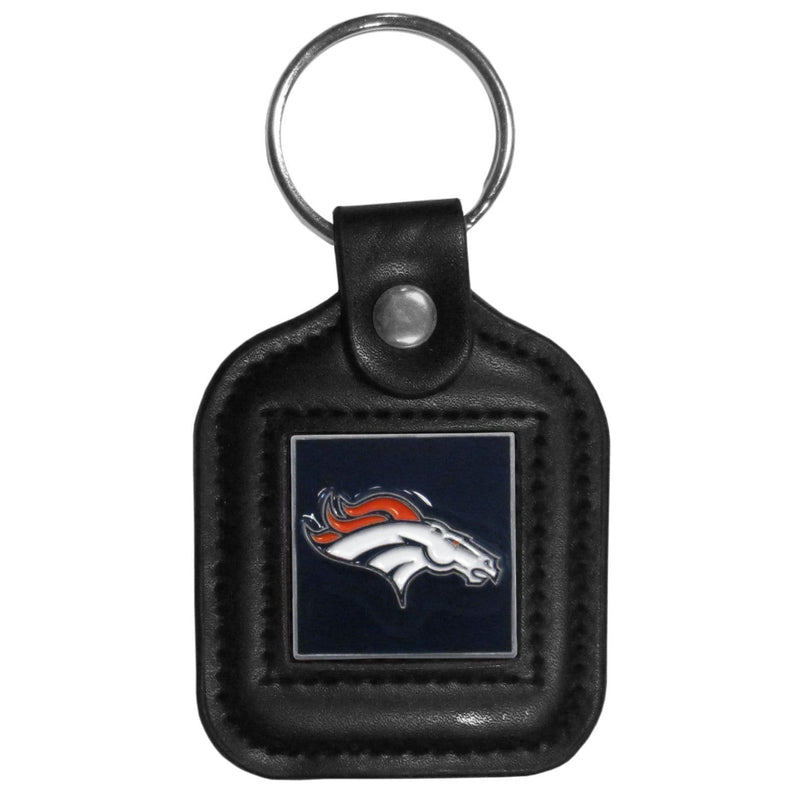 Sports Key Chain NFL - Denver Broncos Square Leatherette Key Chain JM Sports-7