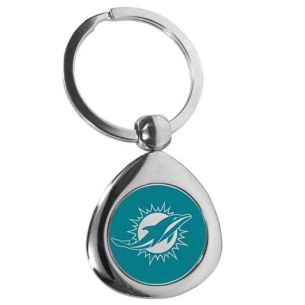 Sports Key Chain NFL - Miami Dolphins Round Teardrop Key Chain JM Sports-7