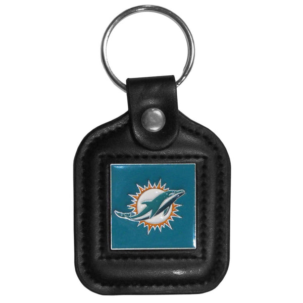 Sports Key Chain NFL - Miami Dolphins Square Leatherette Key Chain JM Sports-7
