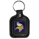 Sports Key Chain NFL - Minnesota Vikings Square Leatherette Key Chain JM Sports-7