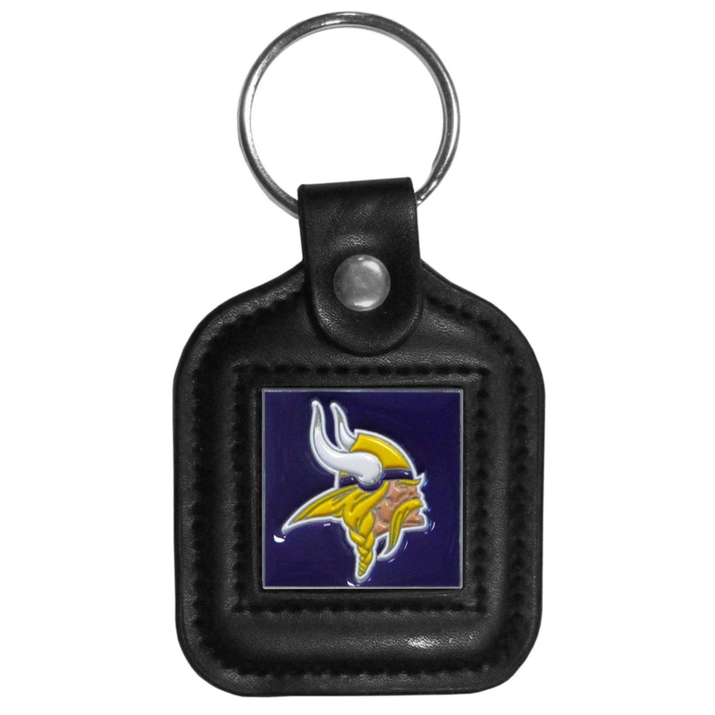 Sports Key Chain NFL - Minnesota Vikings Square Leatherette Key Chain JM Sports-7