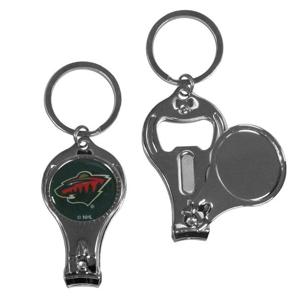 Sports Key Chain NHL - Minnesota Wild Nail Care/Bottle Opener Key Chain JM Sports-7