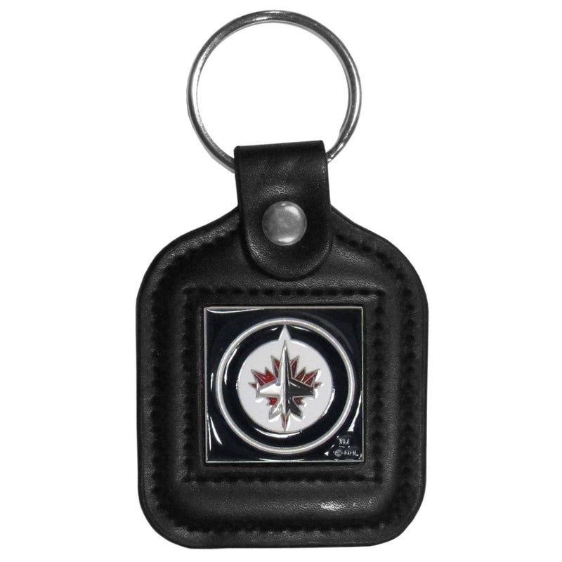 Sports Key Chain NHL - Winnipeg Jetsª Square Leatherette Key Chain JM Sports-7