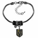 Sports Key Chain Vegas Golden Knights Euro Bead Bracelet JM Sports-7