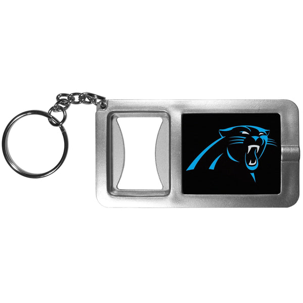 Sports Key Chains NFL - Carolina Panthers Flashlight Key Chain with Bottle Opener JM Sports-7
