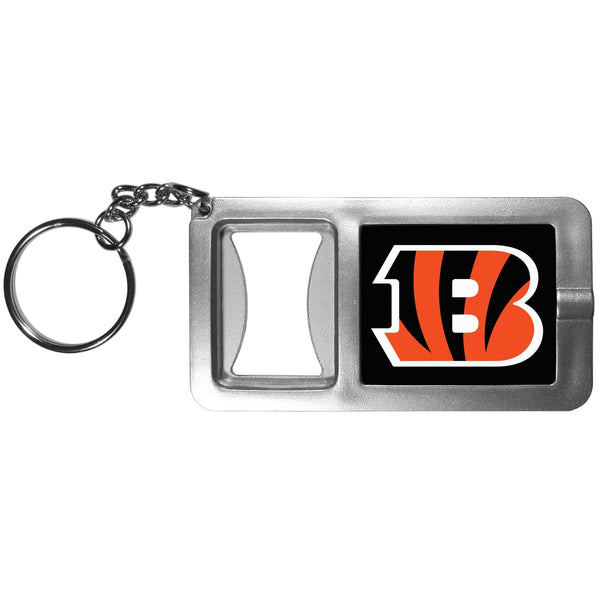 Sports Key Chains NFL - Cincinnati Bengals Flashlight Key Chain with Bottle Opener JM Sports-7