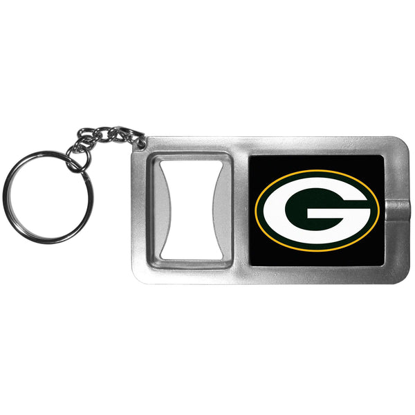 Sports Key Chains NFL - Green Bay Packers Flashlight Key Chain with Bottle Opener JM Sports-7