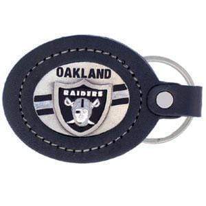 Sports Key Chains NFL - Leather Keychain - Oakland Raiders JM Sports-7