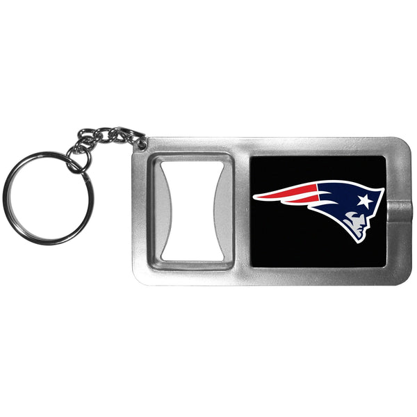 Sports Key Chains NFL - New England Patriots Flashlight Key Chain with Bottle Opener JM Sports-7