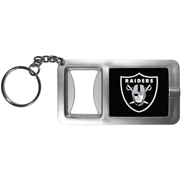 Sports Key Chains NFL - Oakland Raiders Flashlight Key Chain with Bottle Opener JM Sports-7