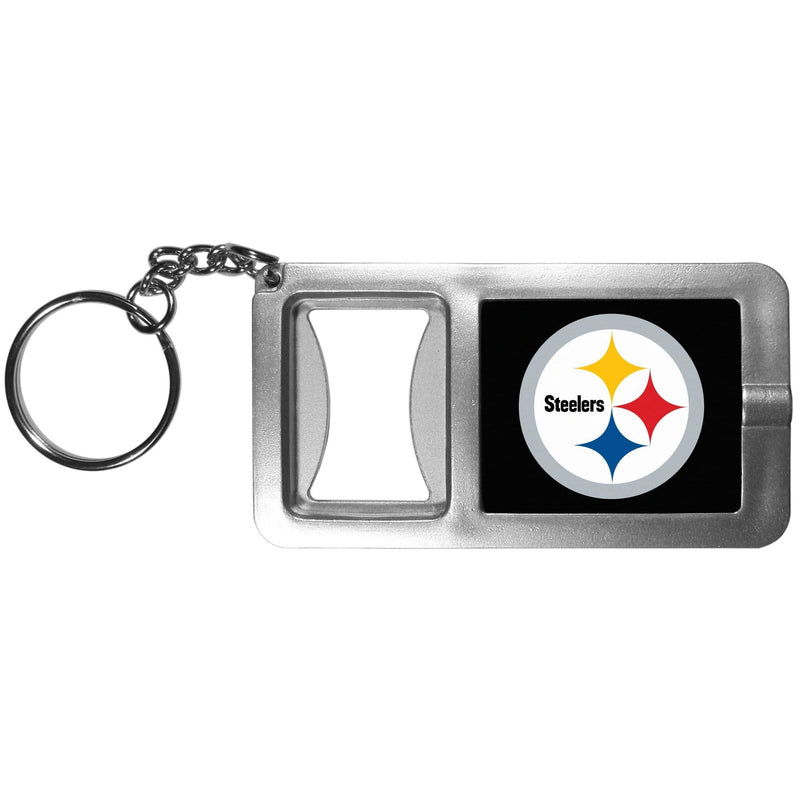 Sports Key Chains NFL - Pittsburgh Steelers Flashlight Key Chain with Bottle Opener JM Sports-7